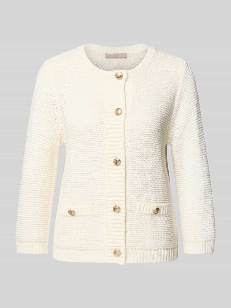 Kardigan z okrągłym dekoltem