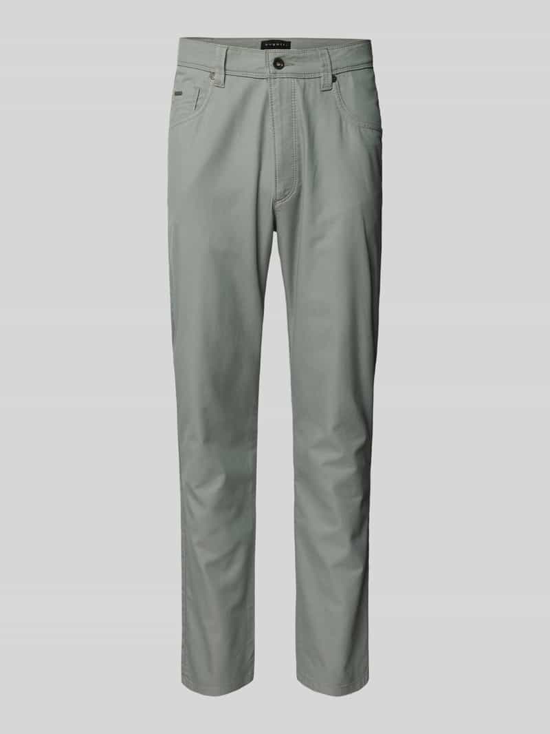 Chinosy o kroju regular fit z 5 kieszeniami model ‘CORDOBA’