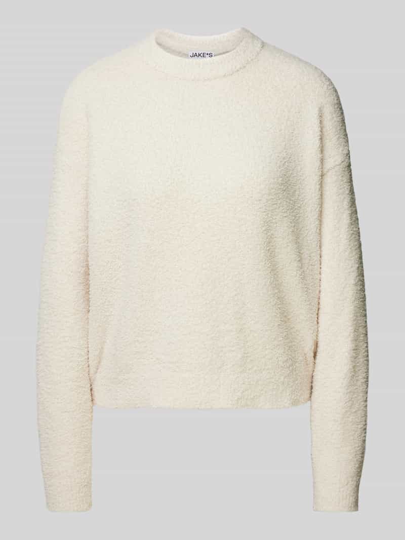 Sweter z dzianiny o kroju oversized z prążkowanymi wykończeniami