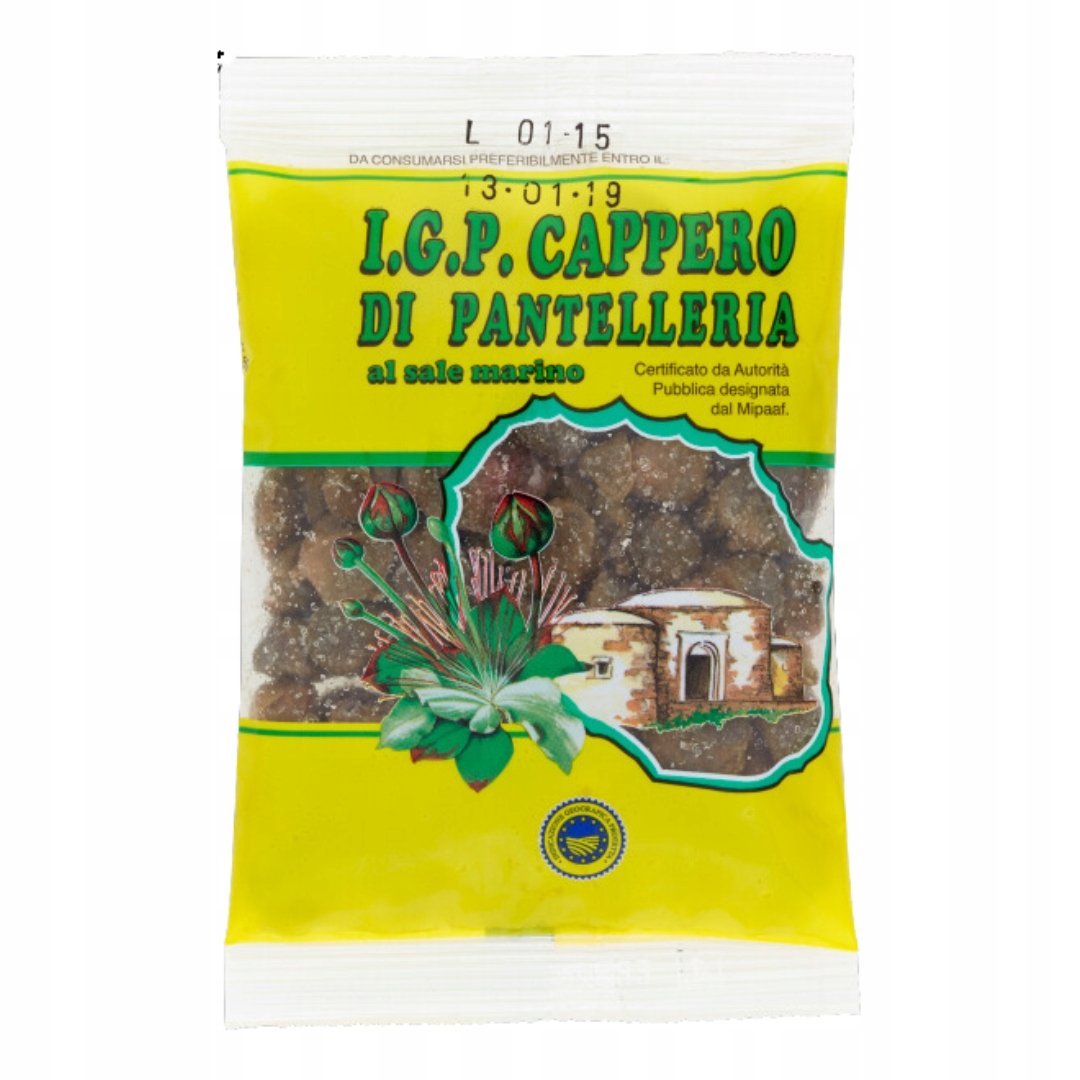 Kapary w soli morskiej Cappero IGP Sale di Pantelleria 100g włoskie