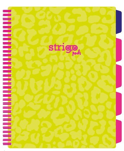 Kołozeszyt STRIGO PADS Project Book A4 kratka Neon zielony