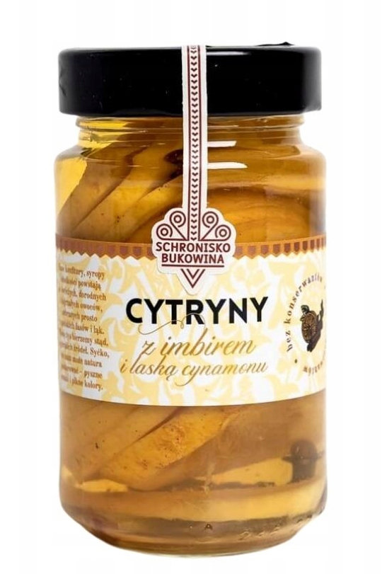 Cytryny z imbirem z laską cynamonu z miodem