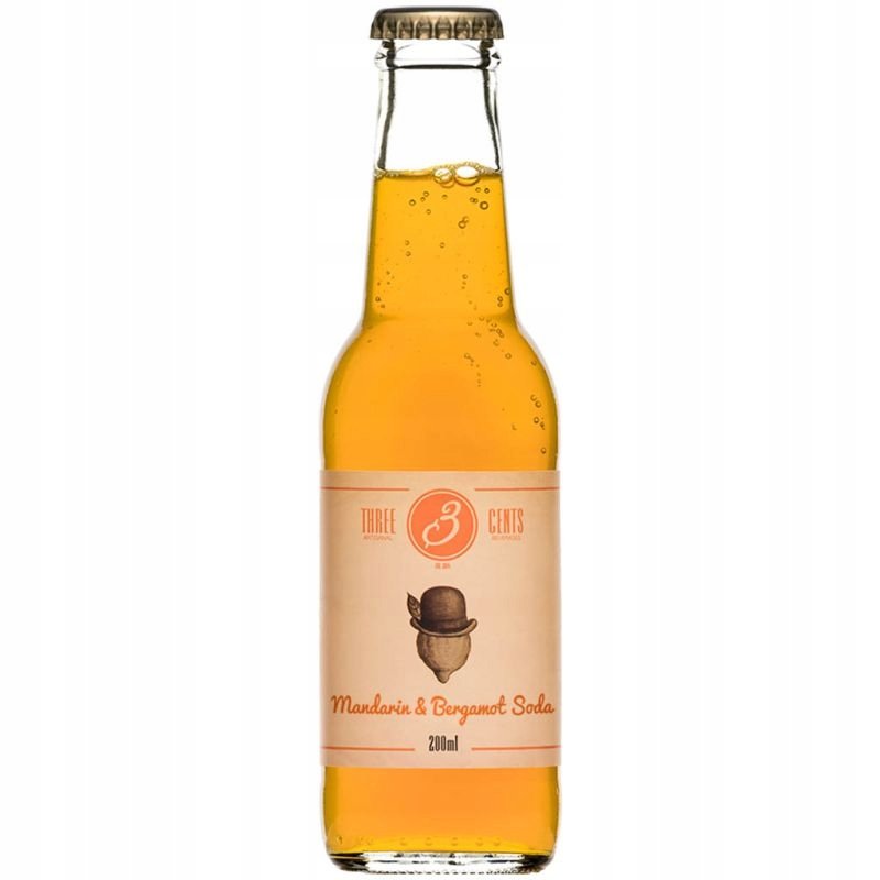 Mandarin&Bergamot Soda 200ml - Three Cents mandarynka bergamotka Coca Cola