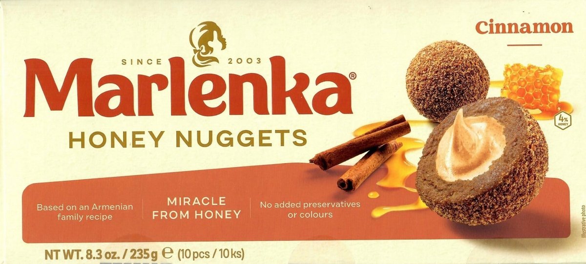 Kulki miodowo-cynamonowe 235 g - Marlenka czeskie oryginalne