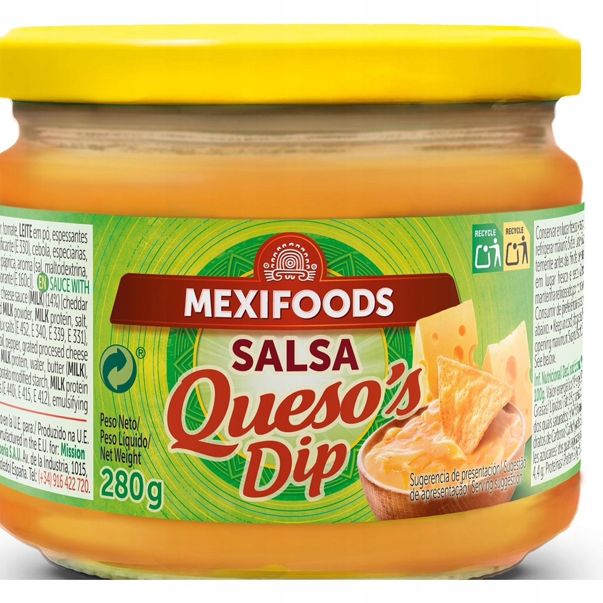 Dip sos serowy cheddar 280g - Mexifoods gęsty oryginalny nachos i inne