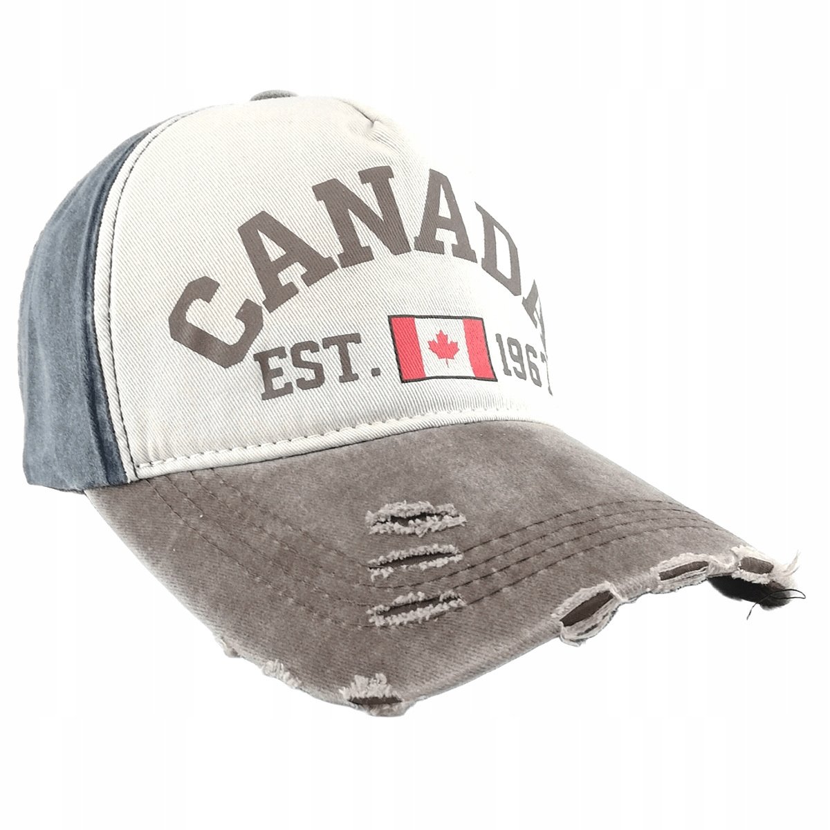 CZAPKA Z DASZKIEM BEJSBOLÓWKA RETRO VINTAGE JEANS Unisex Canada