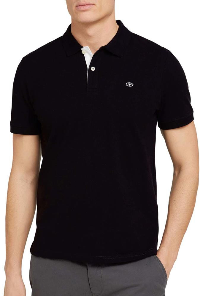 Czarna Koszulka Polo Tom Tailor 1027713 S