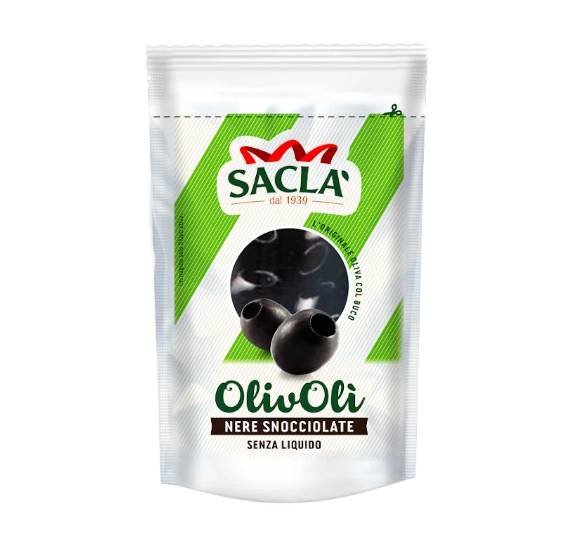 Oliwki pakowane bez pestek i bez zalewy całe 75g - Sacla