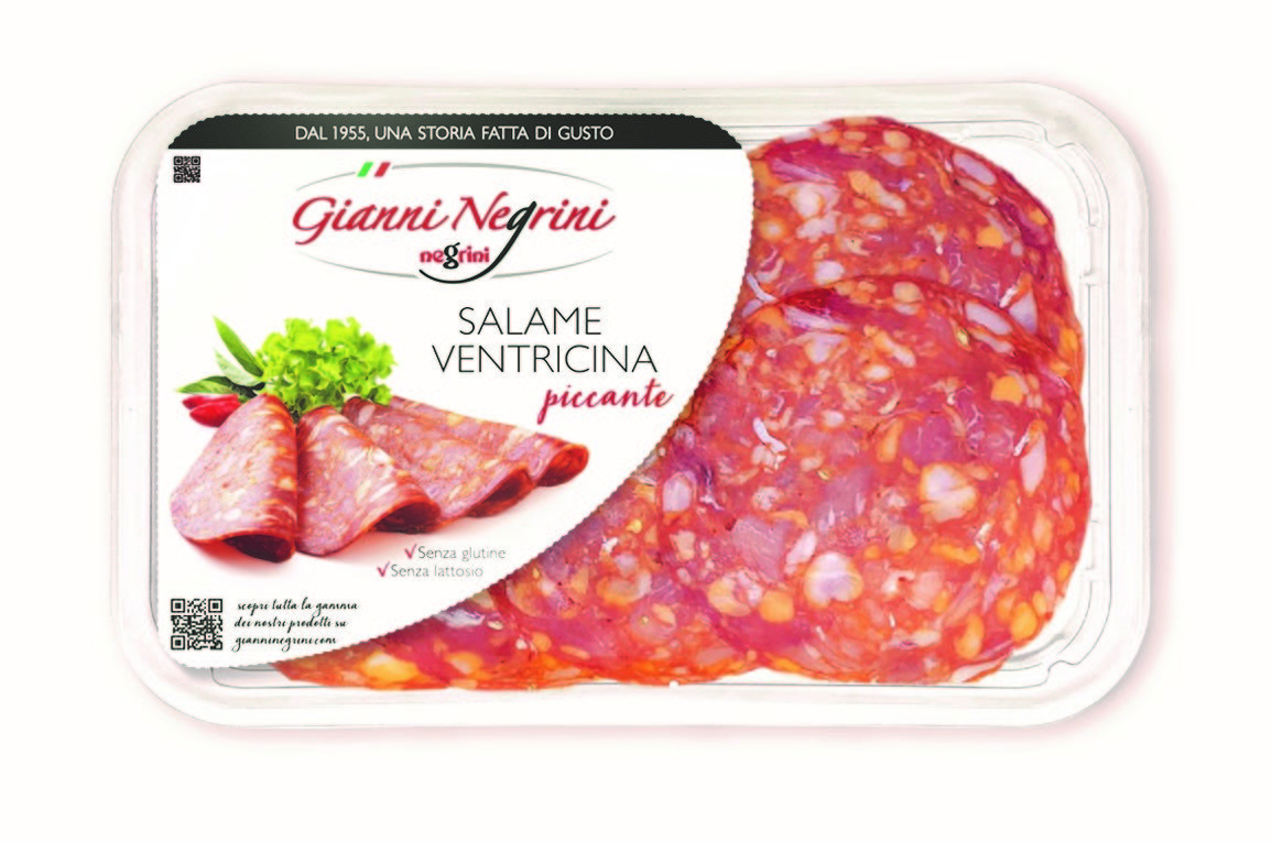 Salami Ventricina piccante plastry 80g - Gianni Negrini