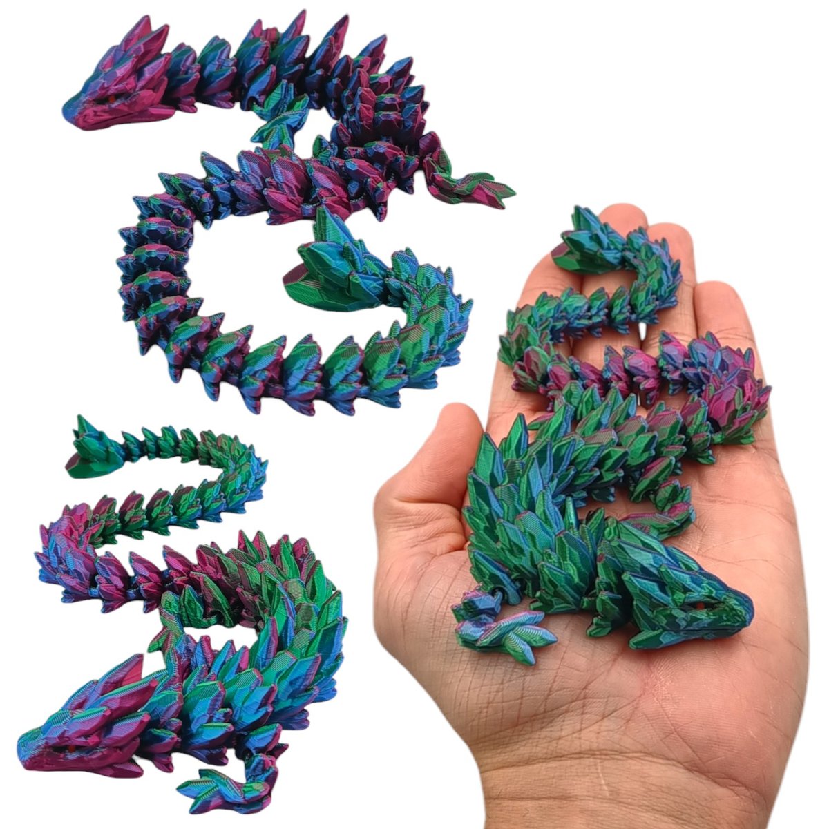 GemStone Dragon, Klejnotowy Smok Mini, 32cm Długość, Figurka Przegubowa