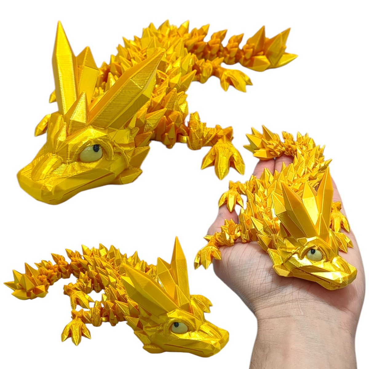 Kryształowy Smok Baby Midi, 25cm, Figurka Przegubowa