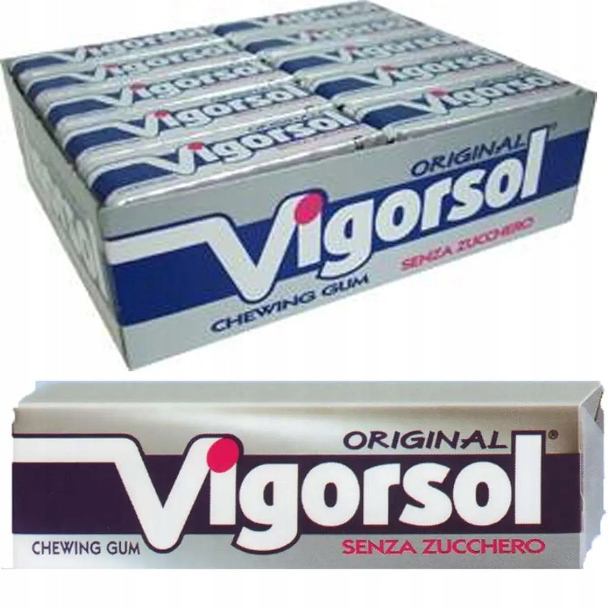 Guma Original miętowa super Vigorsol importowana z Włoch