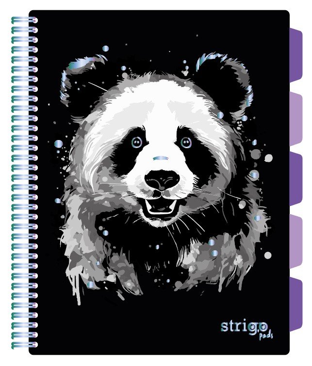 Kołozeszyt STRIGO PADS Project Book A4 kratka Panda