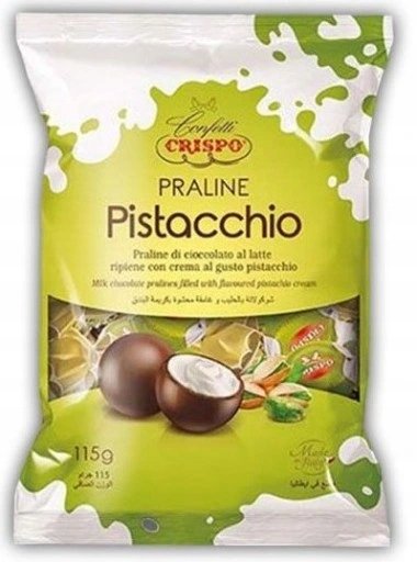 Praliny Praline Pistacchio 115g - Crispo włoskie przepyszna oryginalne