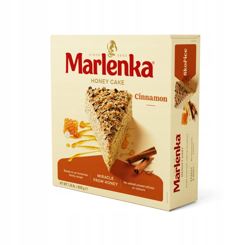 Ciasto miodowo-cynamonowe tort 800 g - Marlenka