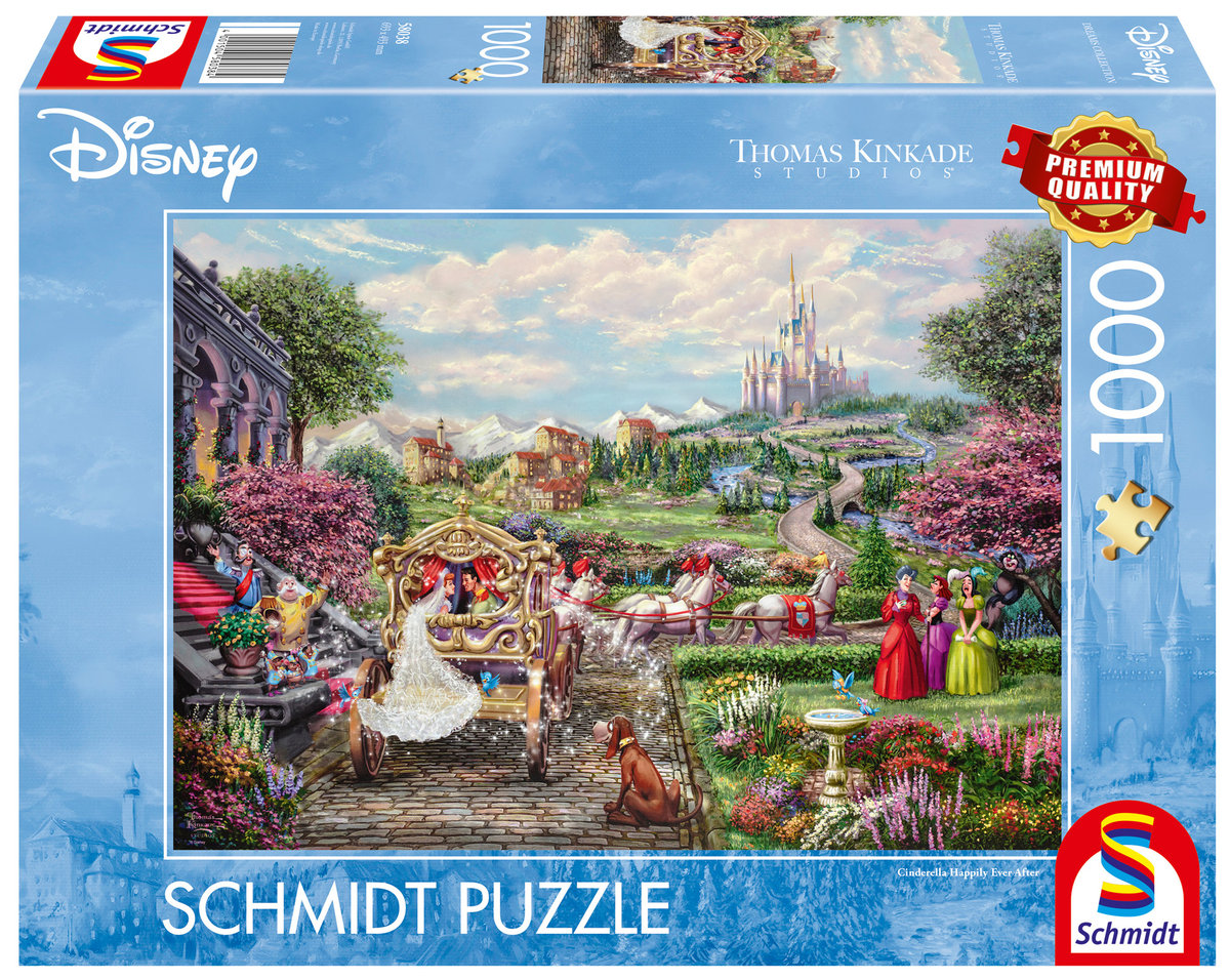 Puzzle, THOMAS KINKADE Kopciuszek - Żyli długo i szczęśliwie (Disney), 1000 el.
