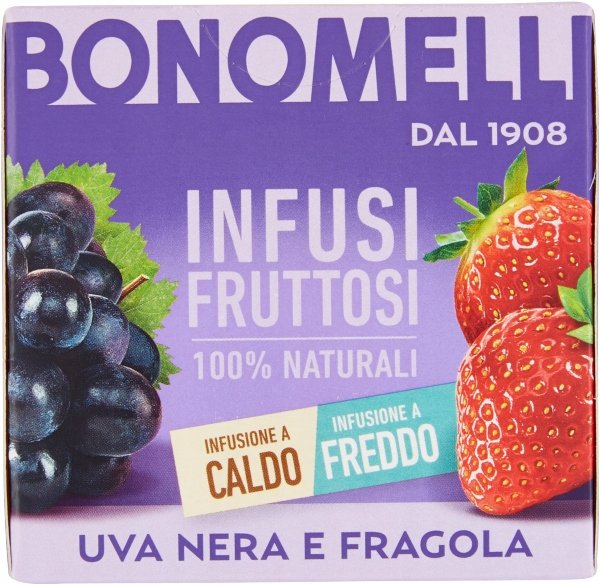 Napar owocowy truskawka winogrono Infusi Fruttosi Uva Nera e Fragola 24g