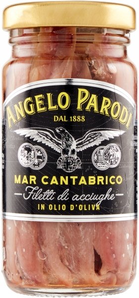 Sardele anchois premium oliwa extra Alici Cantabrico Olio Angelo Parodi