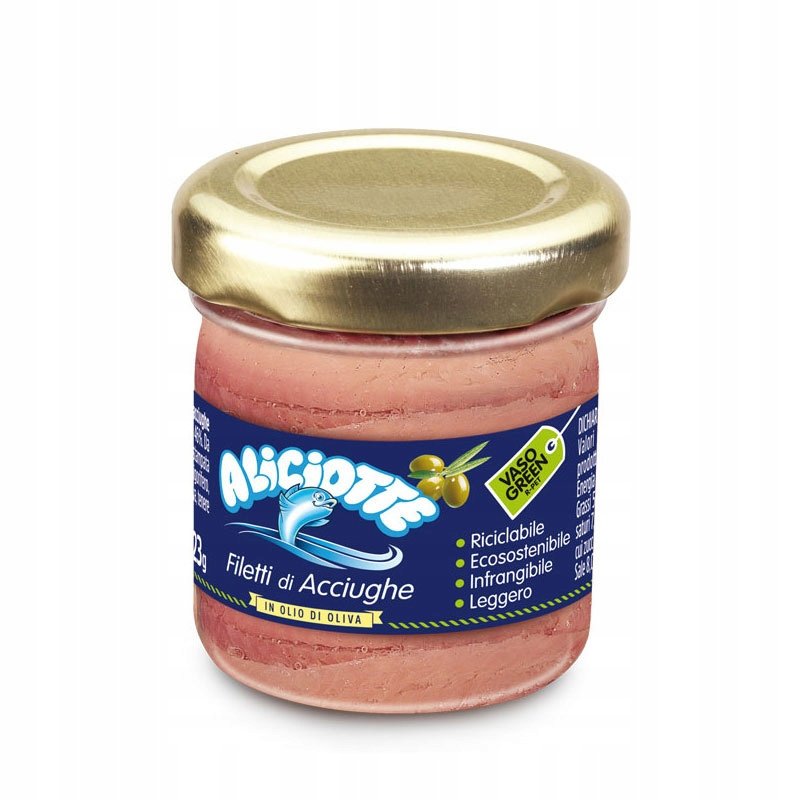 Anchois w słoiku 42g - Isola D'Oro włoskie sardele jakość premium