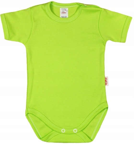 Body KRÓTKI rękaw rękawek ZIELONE r 68 KLEKLE