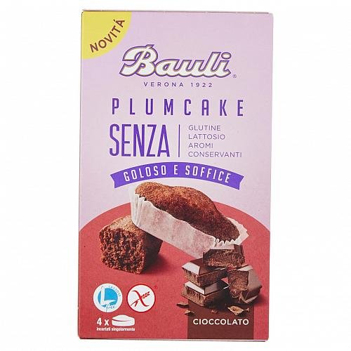 Czekoladowe ciastka śliwkowe bez glutenu Senza Glutine Plum Cake 132g - Bauli