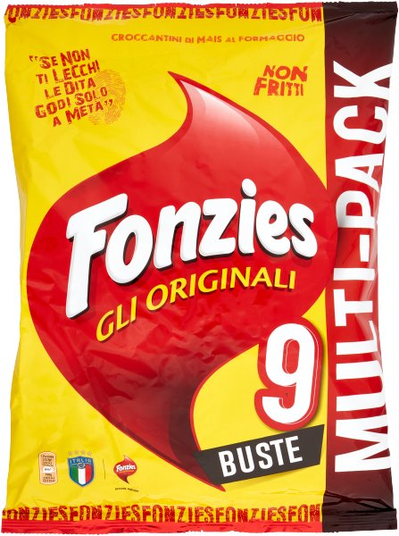 Chrupki serowe Gli originali 9 opakowań 211g - Fonzies