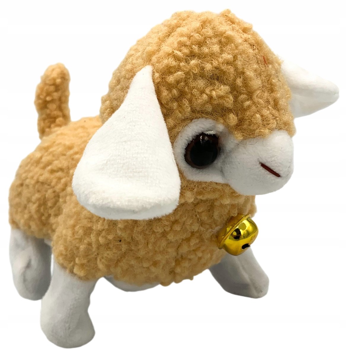 Owca owieczka na baterie chodząca z dźwiękiem zwierzątko chodzi brązowa