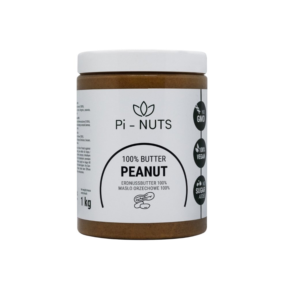 Pi-nuts Pasta orzechowa z arachidów 100% 1kg