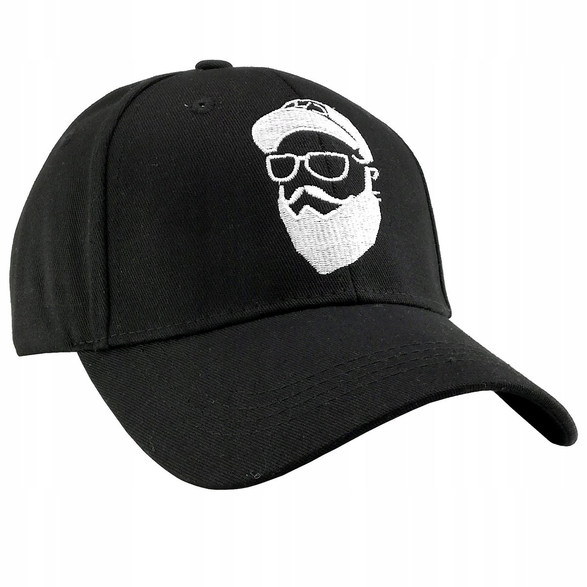 Czapka z Daszkiem Męska Bejsbolówka Uniwersalna Regulowana Czarny