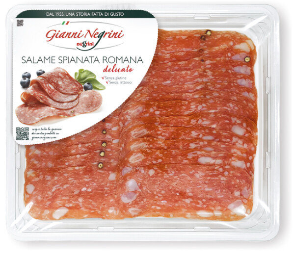 Salami Spianata Romana plastry 110g - Gianni Negrini