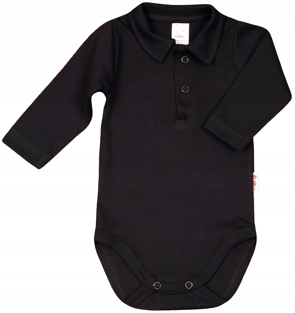 Body KOŁNIERZYK Polo Czarne r 68 KLEKLE