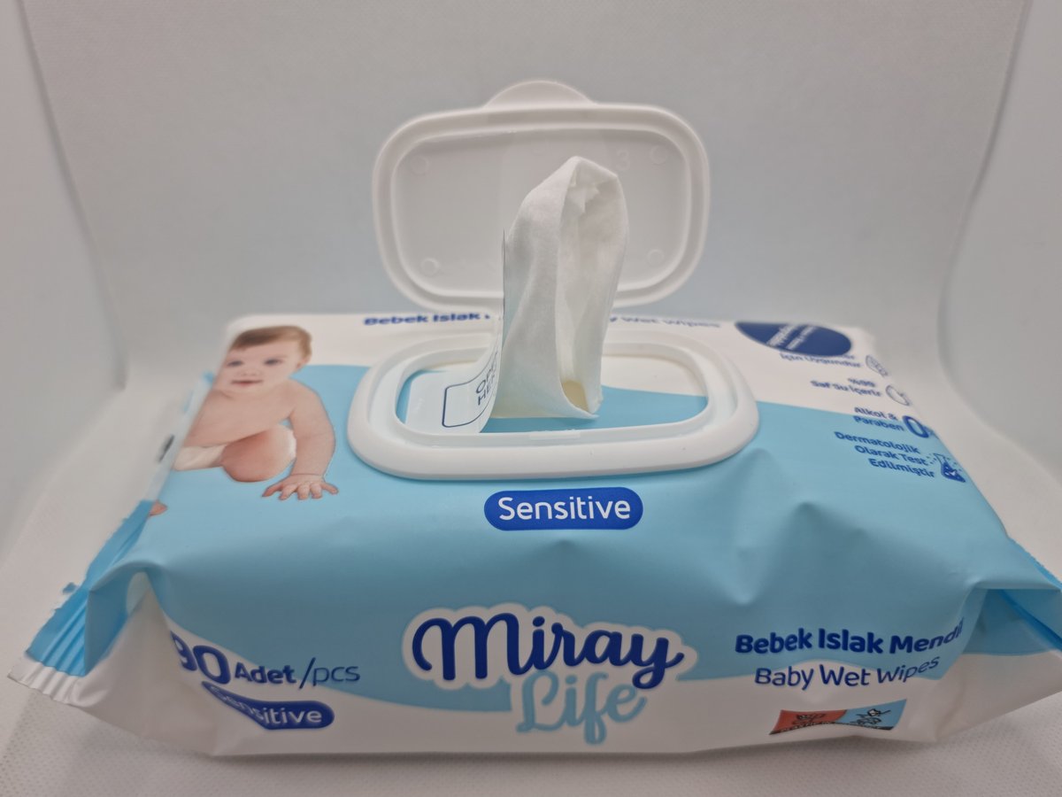 Miray Chusteczki nawilżane dla dzieci 99%Wody 90szt!BioBEZAlkoholuParabenów