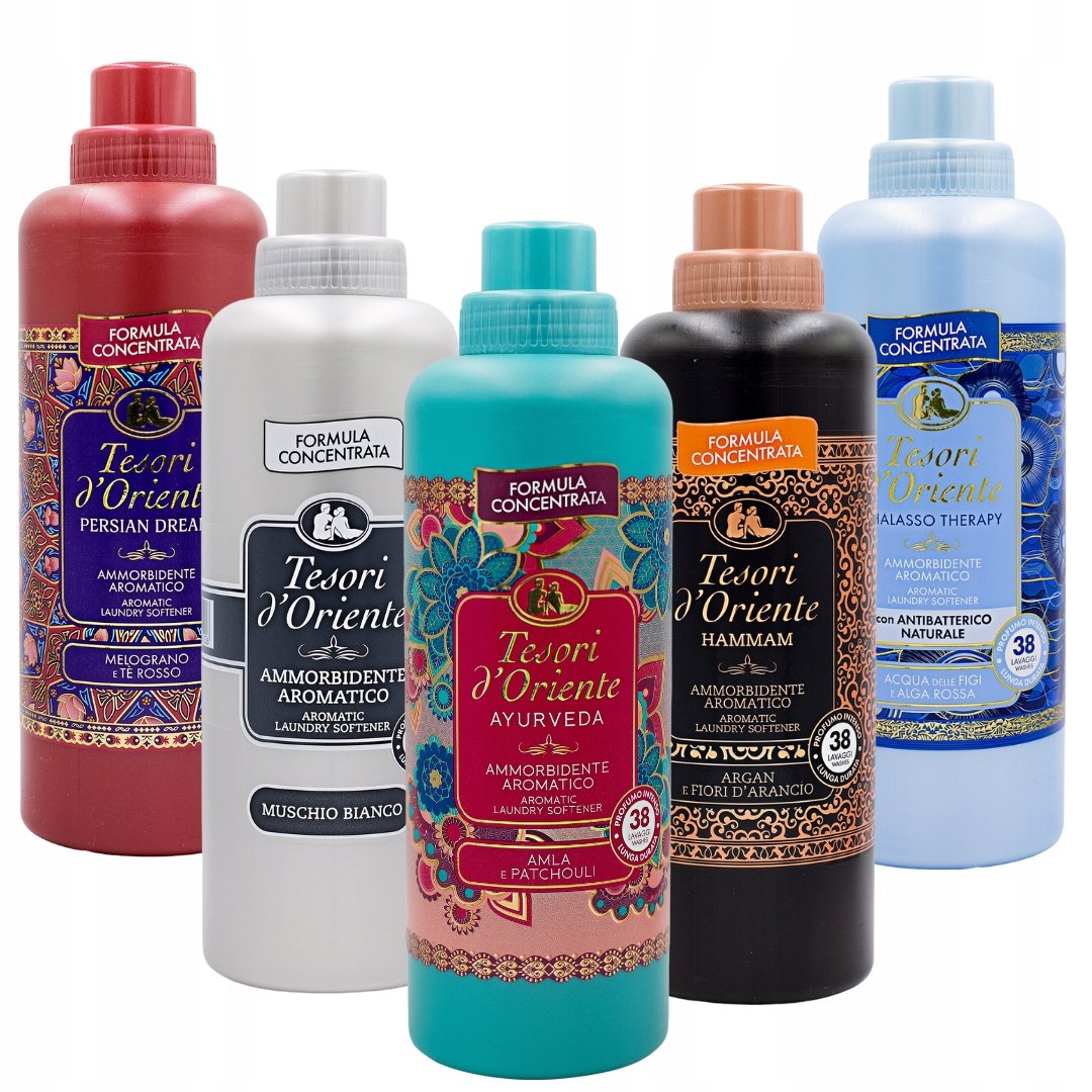 Tesori Zestaw 5 włoskich Płynów do płukania 