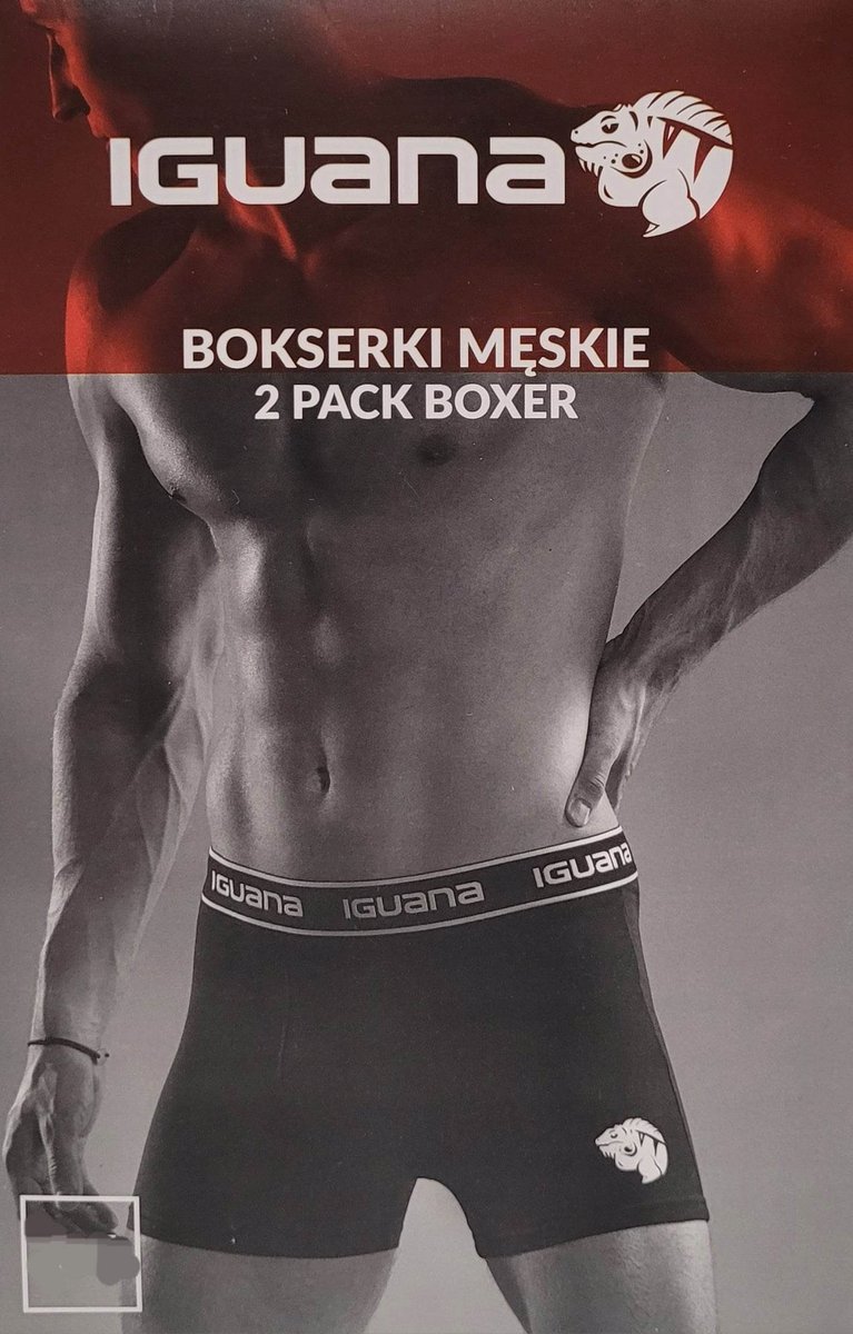 Bokserki męskie majtki BAWEŁNA IGUANA 2 sztuki rozmiar XL