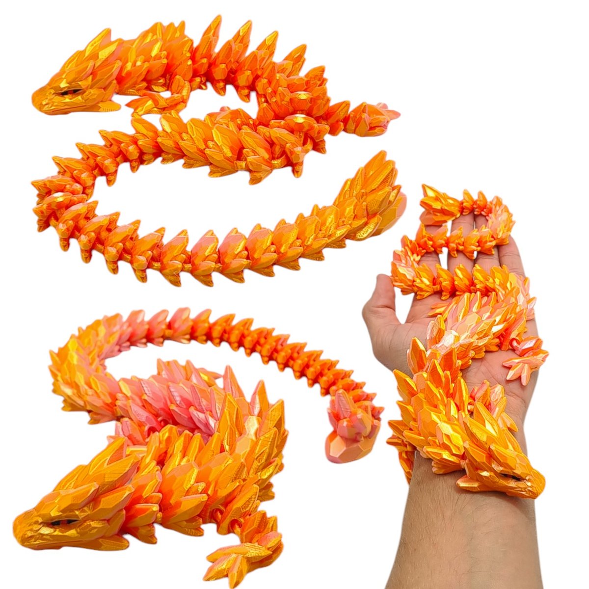 GemStone Dragon, Klejnotowy Smok Midi, 48.5cm Długość, Figurka Przegubowa