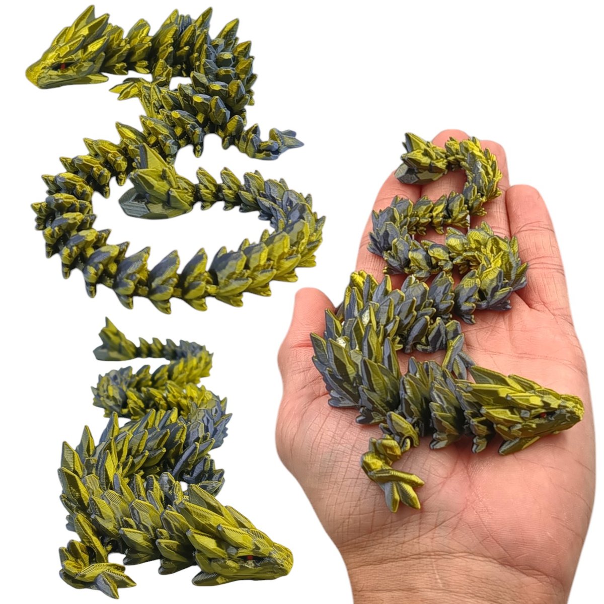 GemStone Dragon, Klejnotowy Smok Mini, 32cm Długość, Figurka Przegubowa