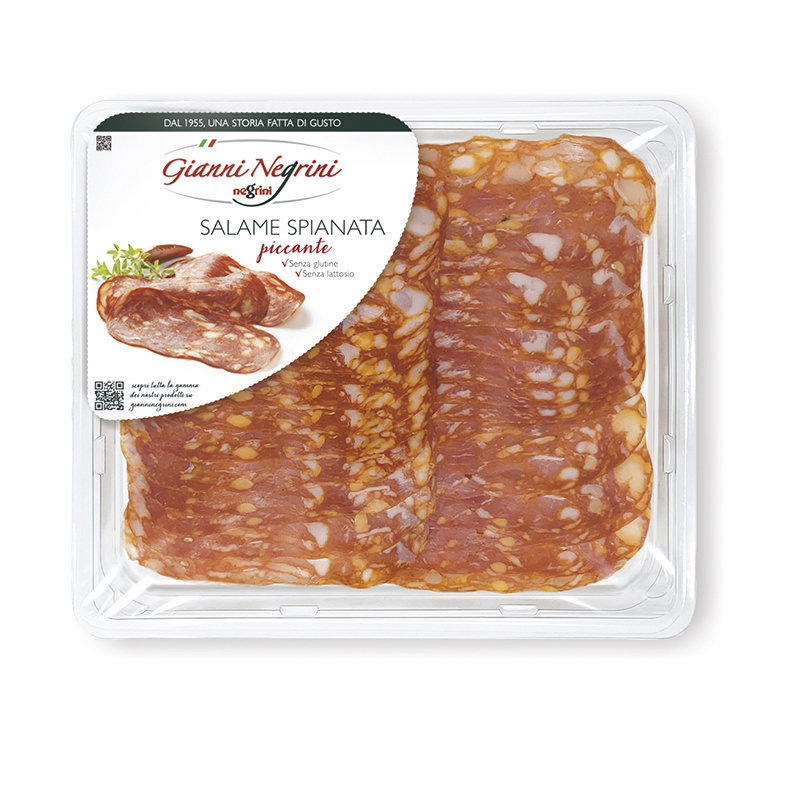 Salami Spianata piccante krojone 80g - Gianni Negrini