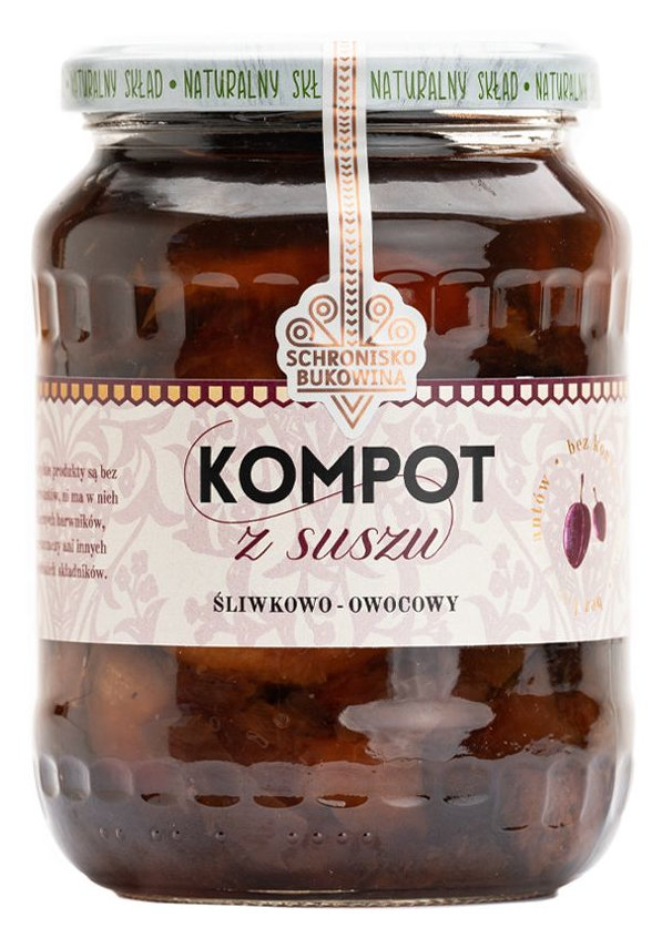 Kompot wigilijny z suszonych owoców 700ml - Schronisko Bukowina