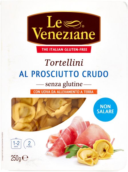 Tortellini z szynką dojrzewającą Tortellini Prosciutto Crudo Senza Glutine 250g - Le Veneziane