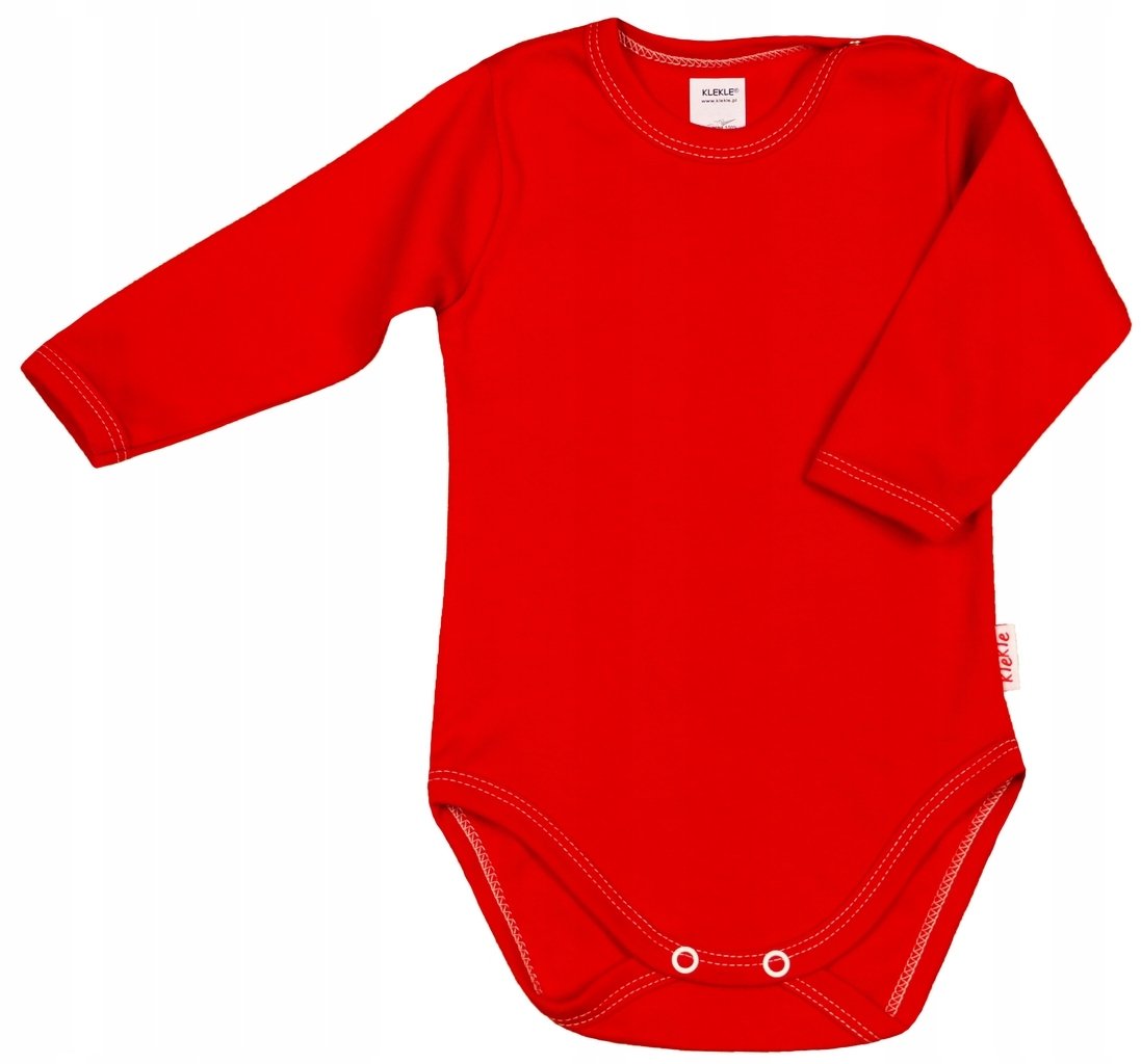 BODY GŁADKIE CZERWONE 100% Bawełna r 56 KLEKLE