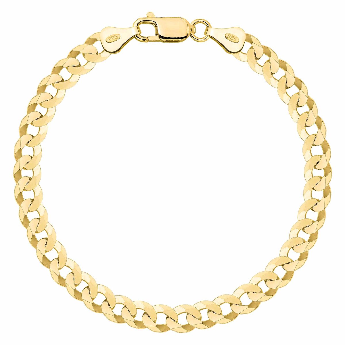 OPRAVA POZŁACANA SREBRNA BRANSOLETKA PANCERKA 925 585 - 6,5MM 21cm