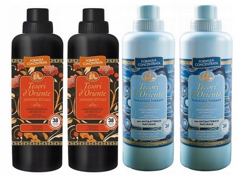 Tesori Zestaw 4 Włoskich Płynów do płukania THALASSO & JAPANESE JJTT