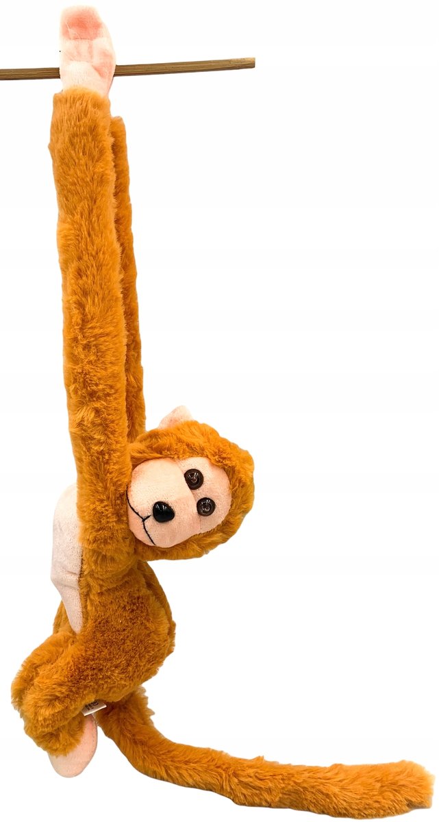 Pluszowa wisząca małpka na rzepy z dźwiękiem 67 cm