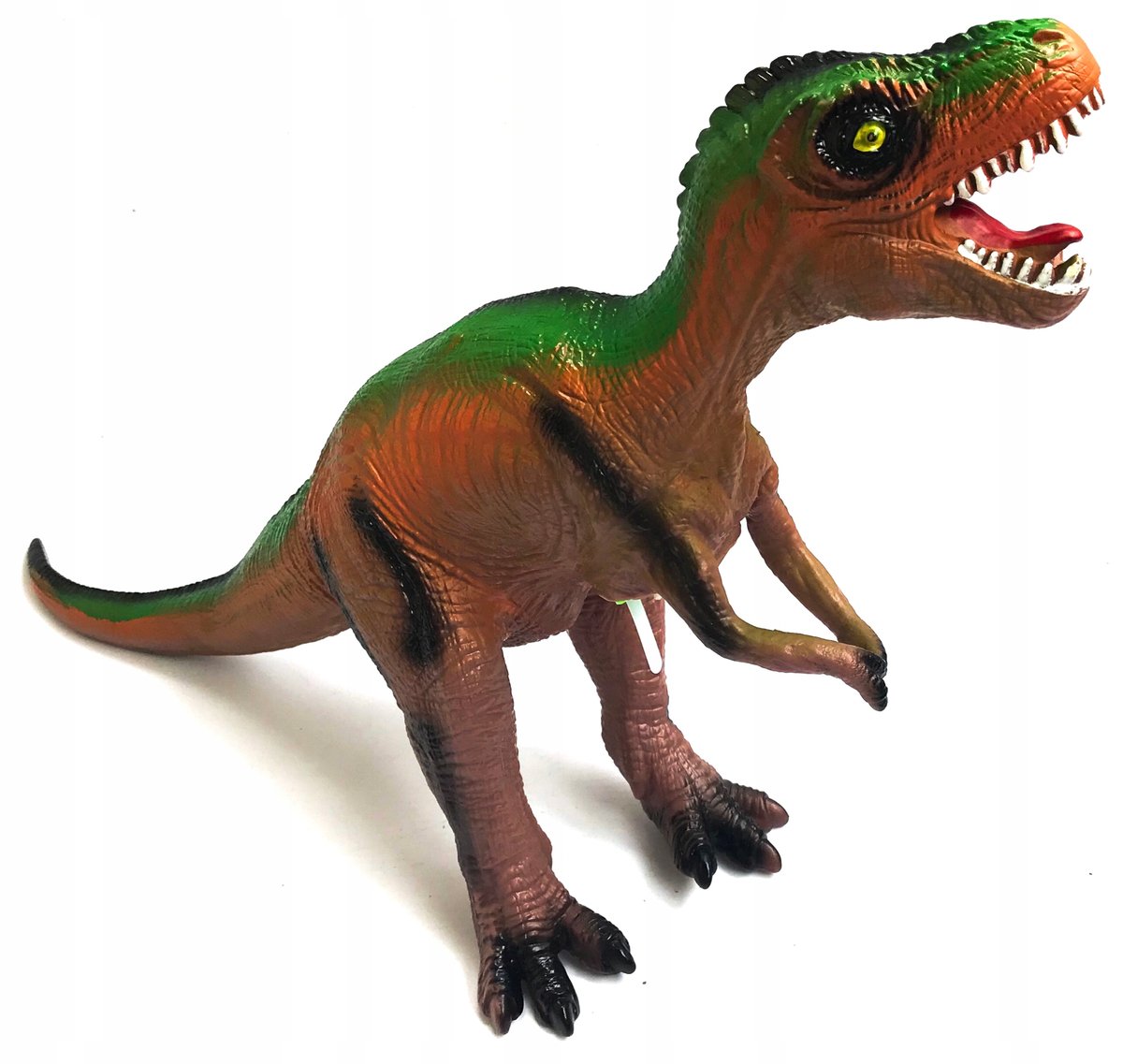 DUŻY GUMOWY DINOZAUR TYRANOZAUR WYDAJE DŹWIĘK RYKU