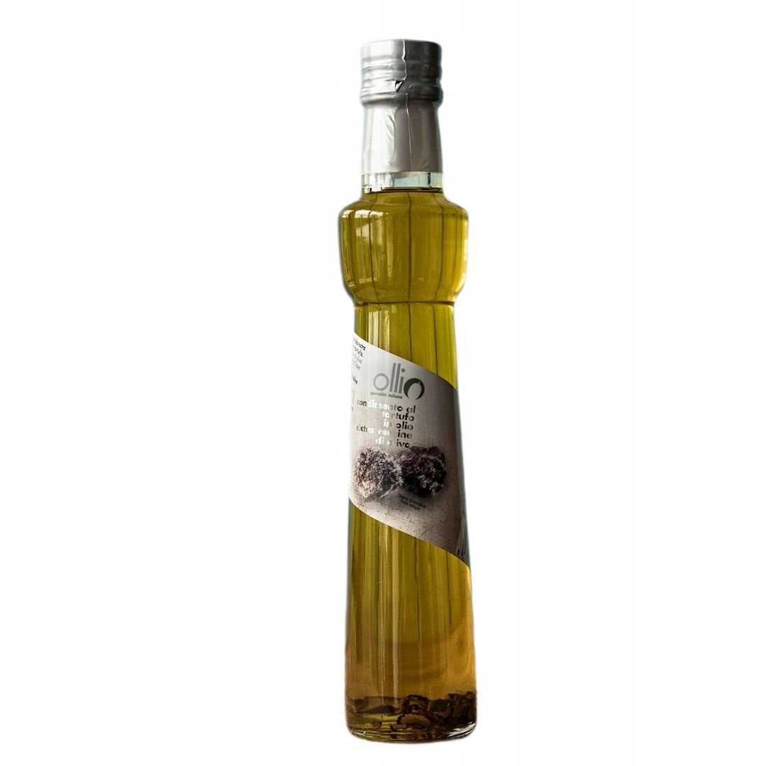 Oliwa truflowa z kawałkami trufli włoska Ollio szklana butelka mocny smak