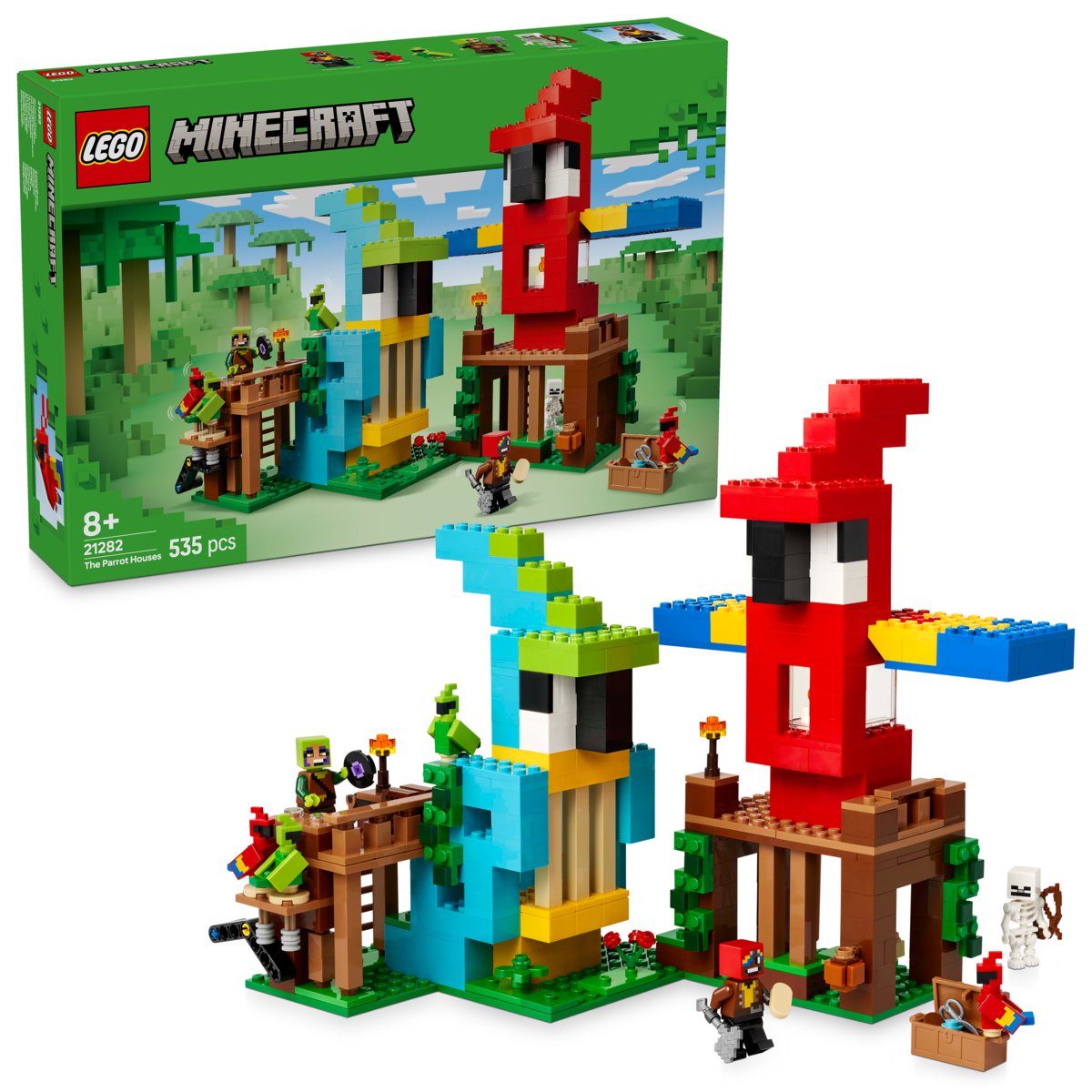 LEGO Minecraft Papugowe domki 21282