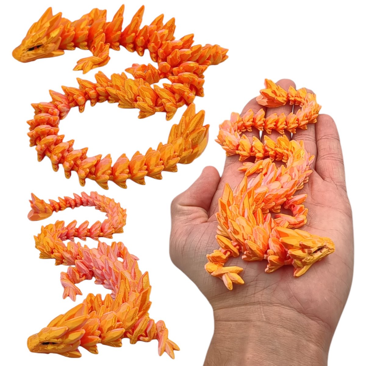 GemStone Dragon, Klejnotowy Smok Mini, 32cm Długość, Figurka Przegubowa