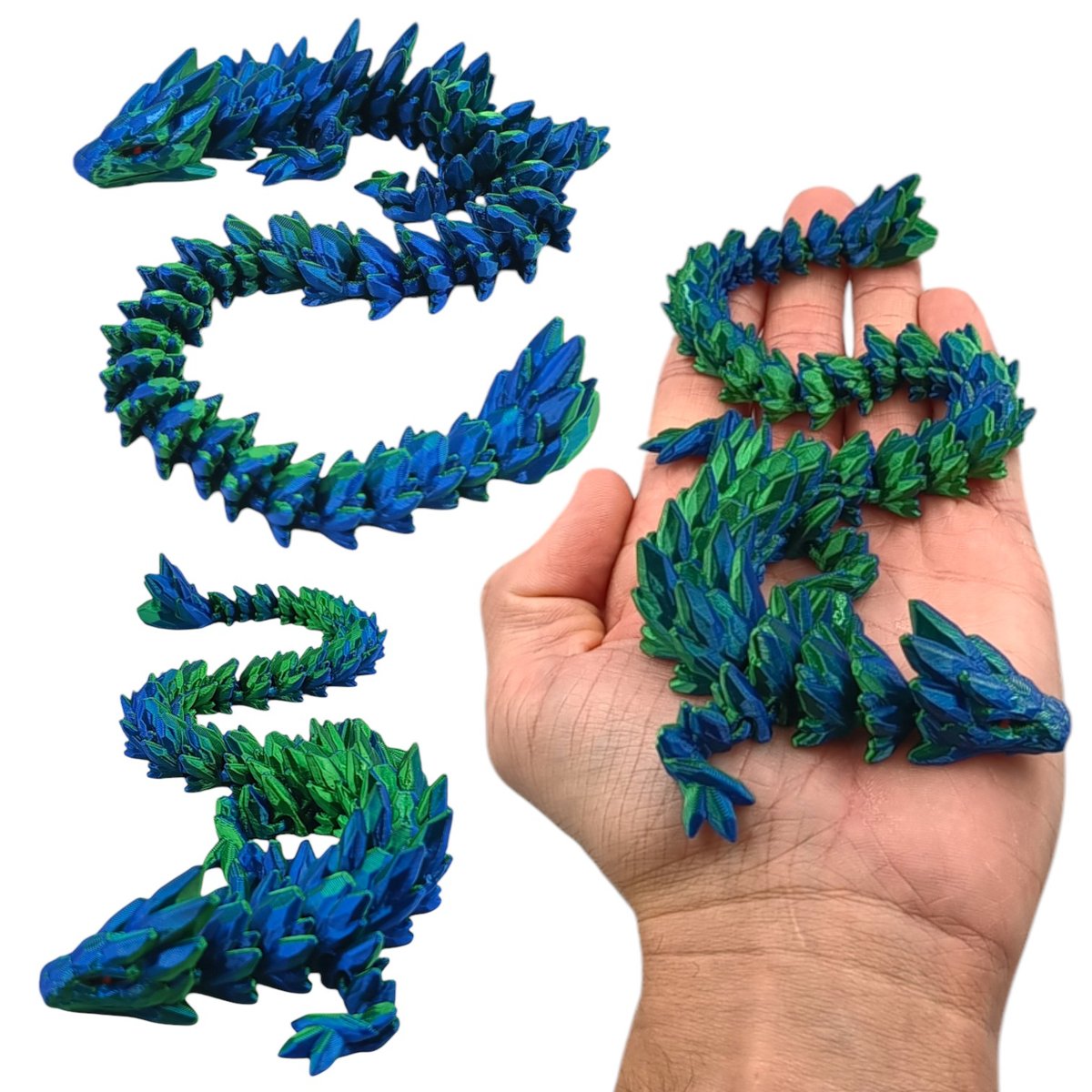 GemStone Dragon, Klejnotowy Smok Mini, 32cm Długość, Figurka Przegubowa