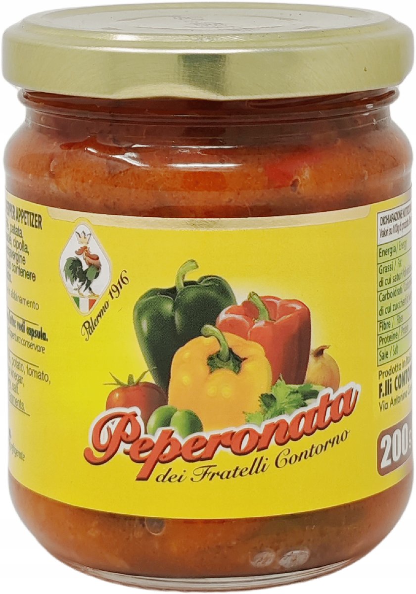 Pasta puree z papryki słodkiej Peperonata di Contorno 200g - Fratelli