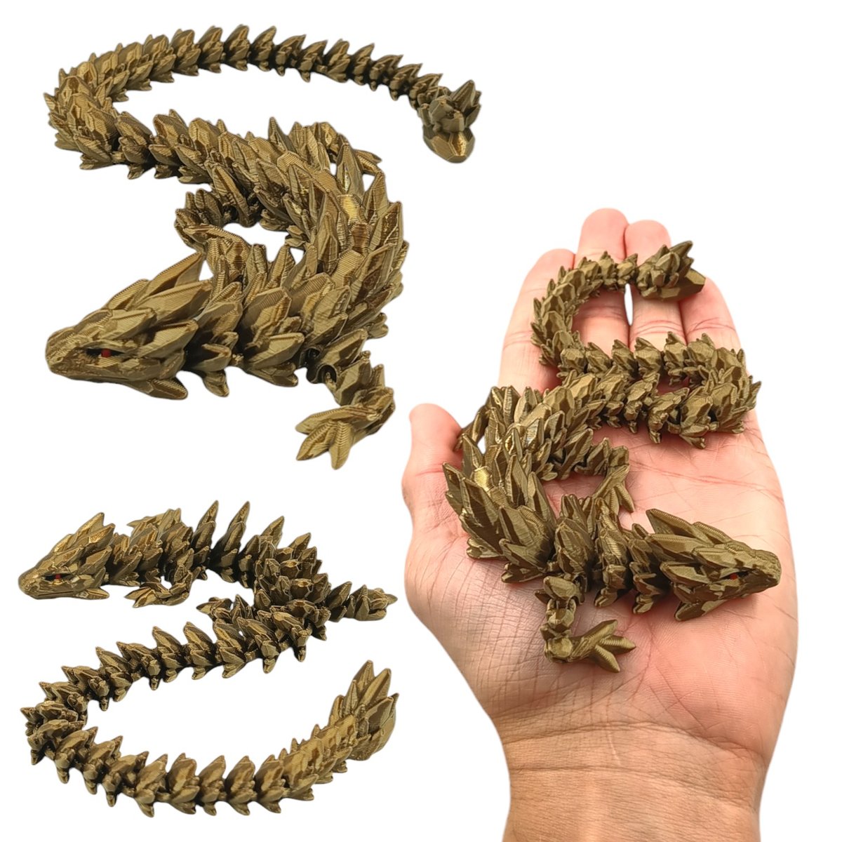 GemStone Dragon, Klejnotowy Smok Mini, 32cm Długość, Figurka Przegubowa